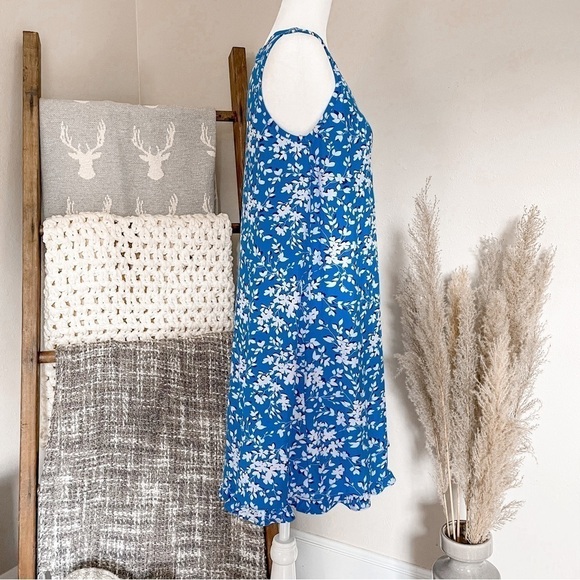 Draper James Sleeveless Ruffle Hem Blue & White dress, size S/M - Picture 5 of 16